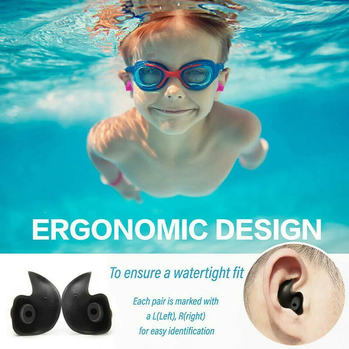 5/10 Pairs Soft Silicone Ear Plugs for Swimming Sleeping anti Snore Reusable USA