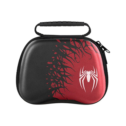 Portable Storage Bag for PS5 PS4 Xbox Switch Pro Game Controller Cover Box Spider Theme Travel Carry Gamepads Protective Case