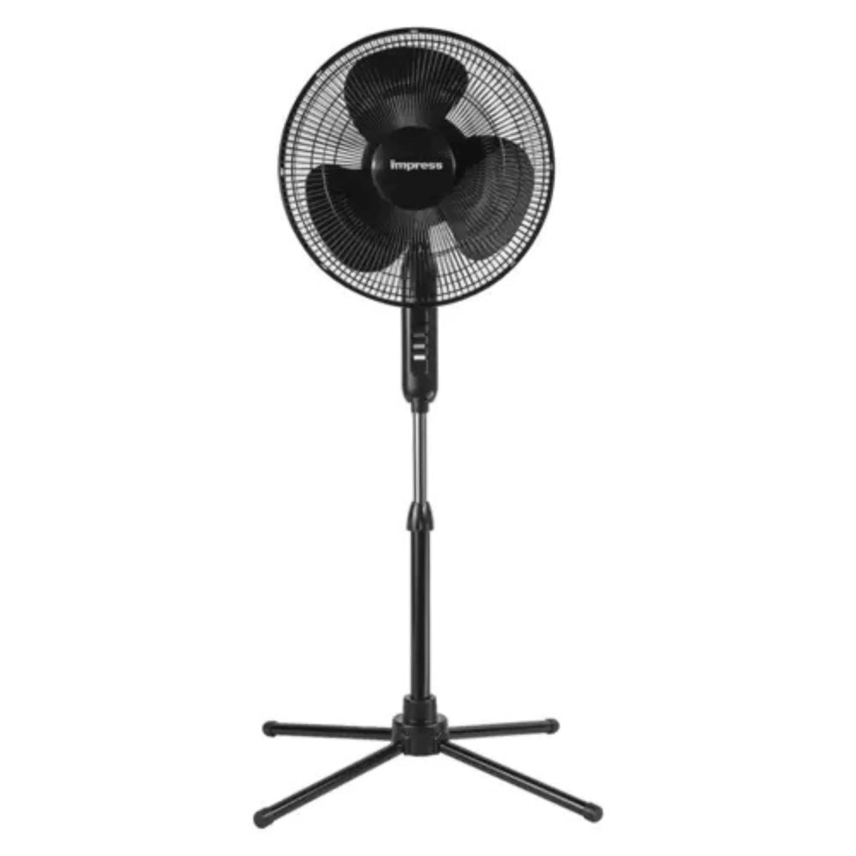 Impress Easy-Assemble 3-Speed 16-Inch Stand Oscillating Pedestal Floor Fan