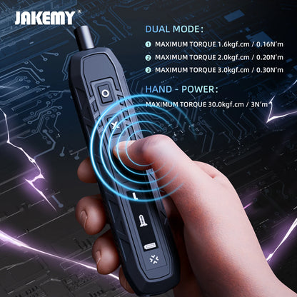 JAKEMY 180-in-1 Precision Screwdriver Set with Magnetic Bits - Available in Electric or Manual Options for Laptop, Phone, and Glasses Repair