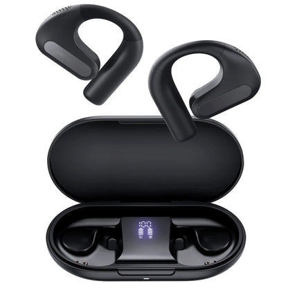 Blitzmax BM-CT2 Open Ear Headphones LED Power Display 16.2Mm Dynamic Drivers Deep Bass 60H Playtime Protable Earphone