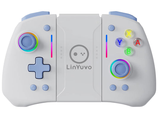 Wireless Joystic for Switch/Oled Support Wake Up, Gyro Axis, Turbo, Dual Vibration with Dazzling Lights KS42