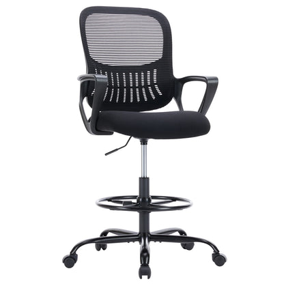 JHK Ergonomic Mesh Backrest Office Chair with Adjustable Height and Rolling Wheels for Home and Gaming Use