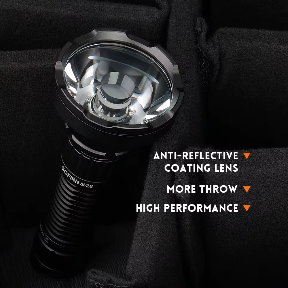 SF26 2000Lm SFT40 LED 6000K Tactical Flashlight Type-C Rechargeable Protable Powerful 21700 Torch
