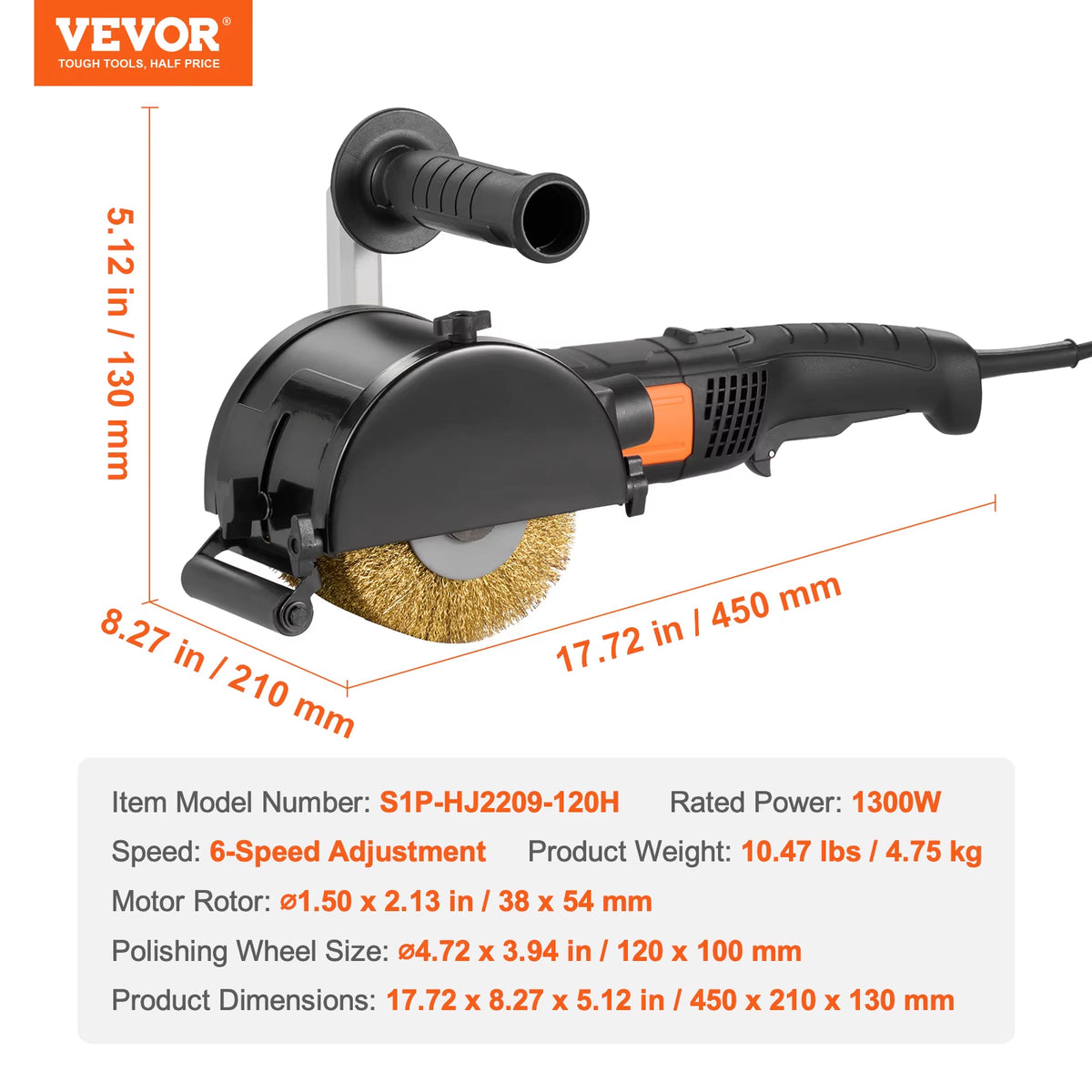 Succebuy Variable Speed Burnishing and Polishing Machine for Metal and Wood Surface Conditioning