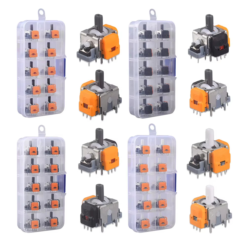 10PCS Hall Electromagnetic Joystick High Precision No Drifting Hall Effect Thumb Sticks Joystick Rocker Module for Ps4/Ps5/Xbox