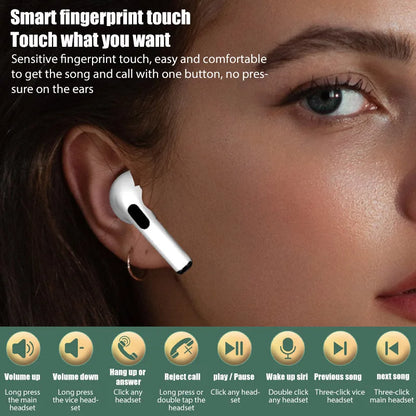 Pro 4 TWS Wireless Bluetooth Earphones Headphones Mini Earpone Headset for PC Android Apple Iphone Earbuds Accessories