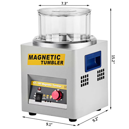 Succebuy KT-185 Magnetic Tumbler Jewelry Polisher and Mini Metal Finisher - 110V/220V Precision Parts Polishing Machine