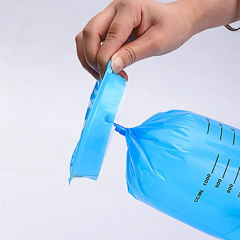 10-Pack 1000ML Disposable Travel Bags for Motion Sickness and Emergency Use