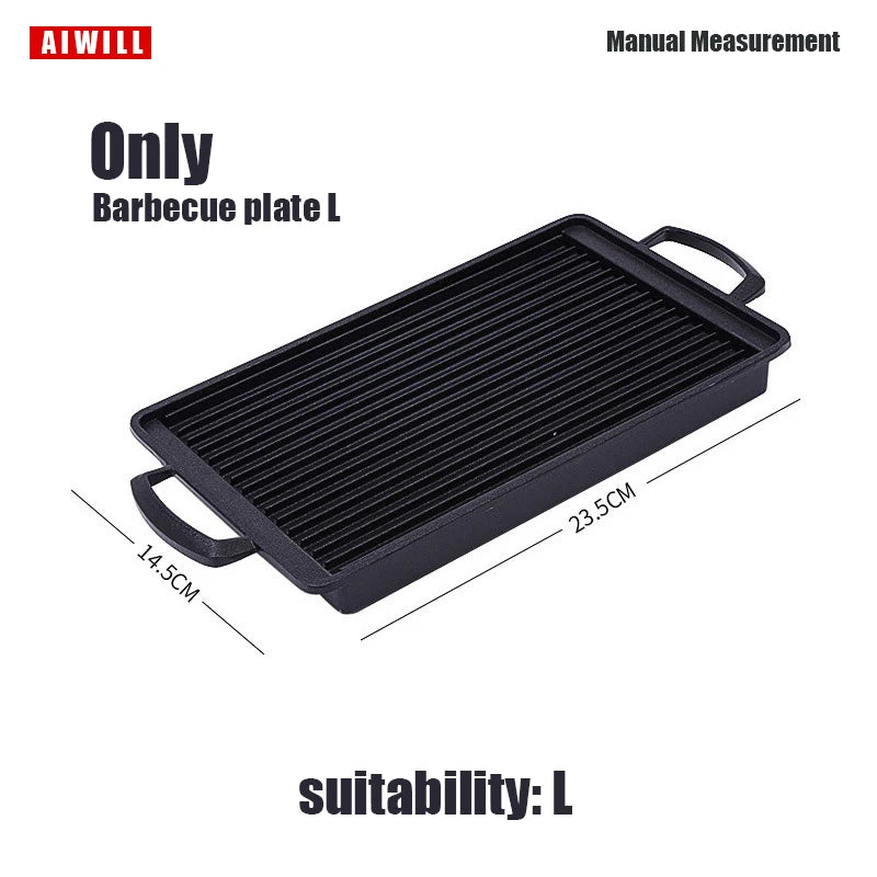 Portable BBQ Grill Korean Food Carbon Furnace Barbecue Stove Charcoal Cooking Oven Household Outdoor Reusable Grill Box