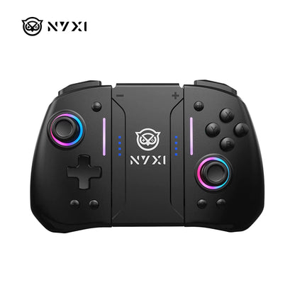 Hyperion Ergonomic Design Wireless Game Controller Black Gamepad with RGB Lights for Nintendo Switch