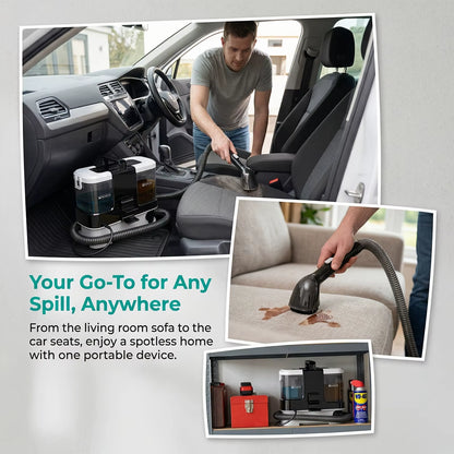 Lubluelu V2 Portable 3-in-1 Carpet and Upholstery Spot Cleaner with Powerful 12Kpa Suction for Home, Sofa, Carpet, and Car Seats