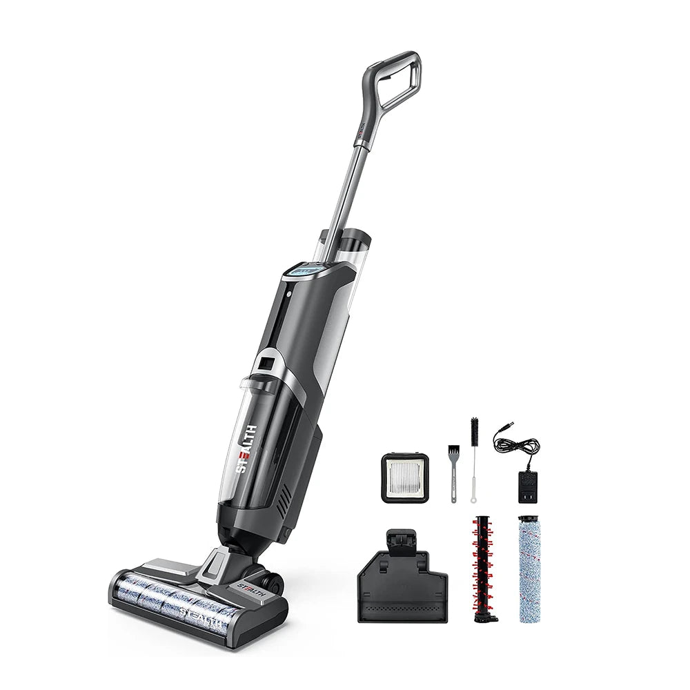  Cordless Electric Mop, Lightweight, 30 Minutes Long Running Time, Self Cleaning, Suitable for Wet Dry Vacuums, Hard Floors and Area Rug