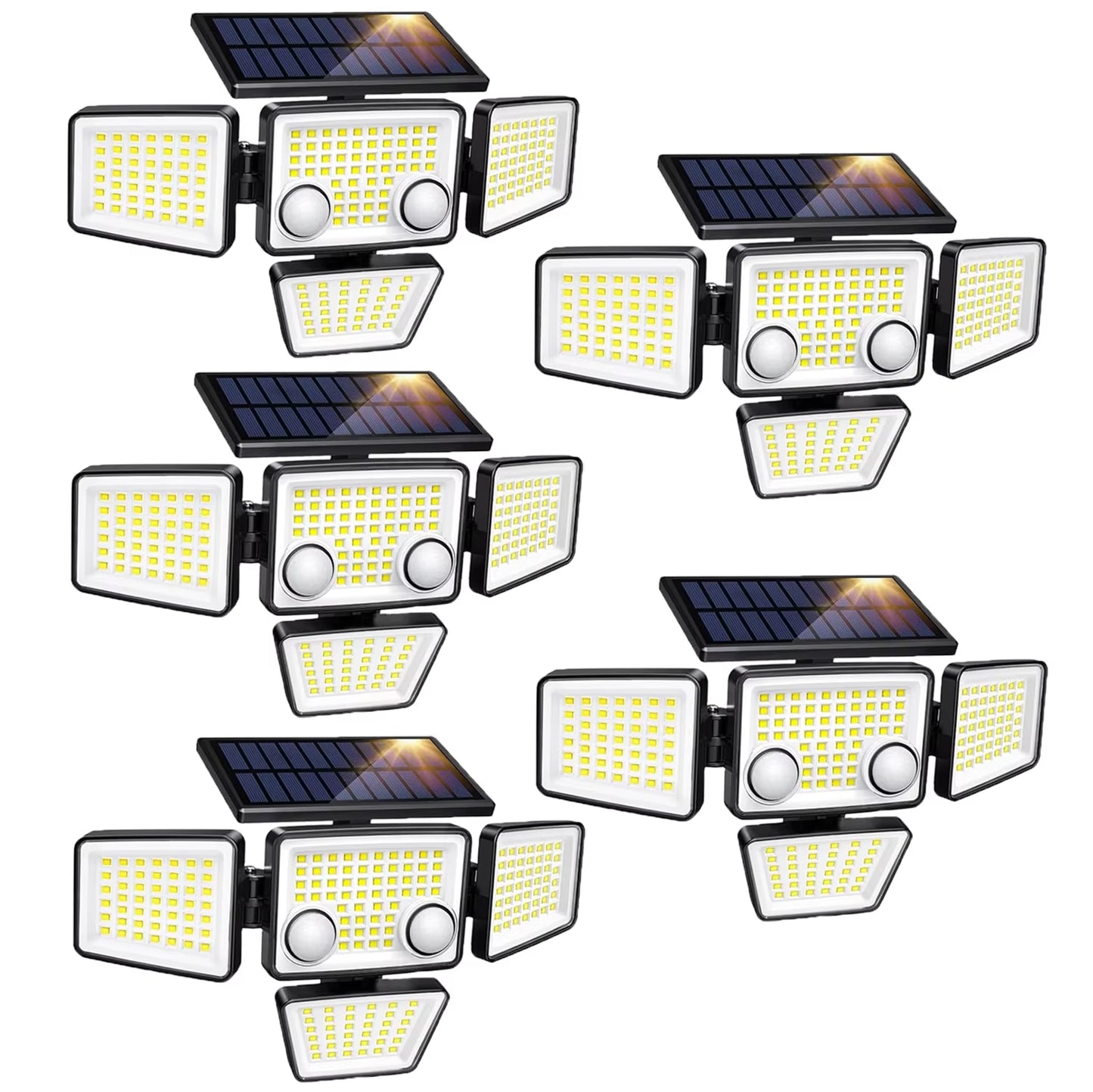 Solar Outdoor Lights - 3000LM 188 LED Motion Sensor Lights Solar Flood Security Lights for Backyard Yard Patio