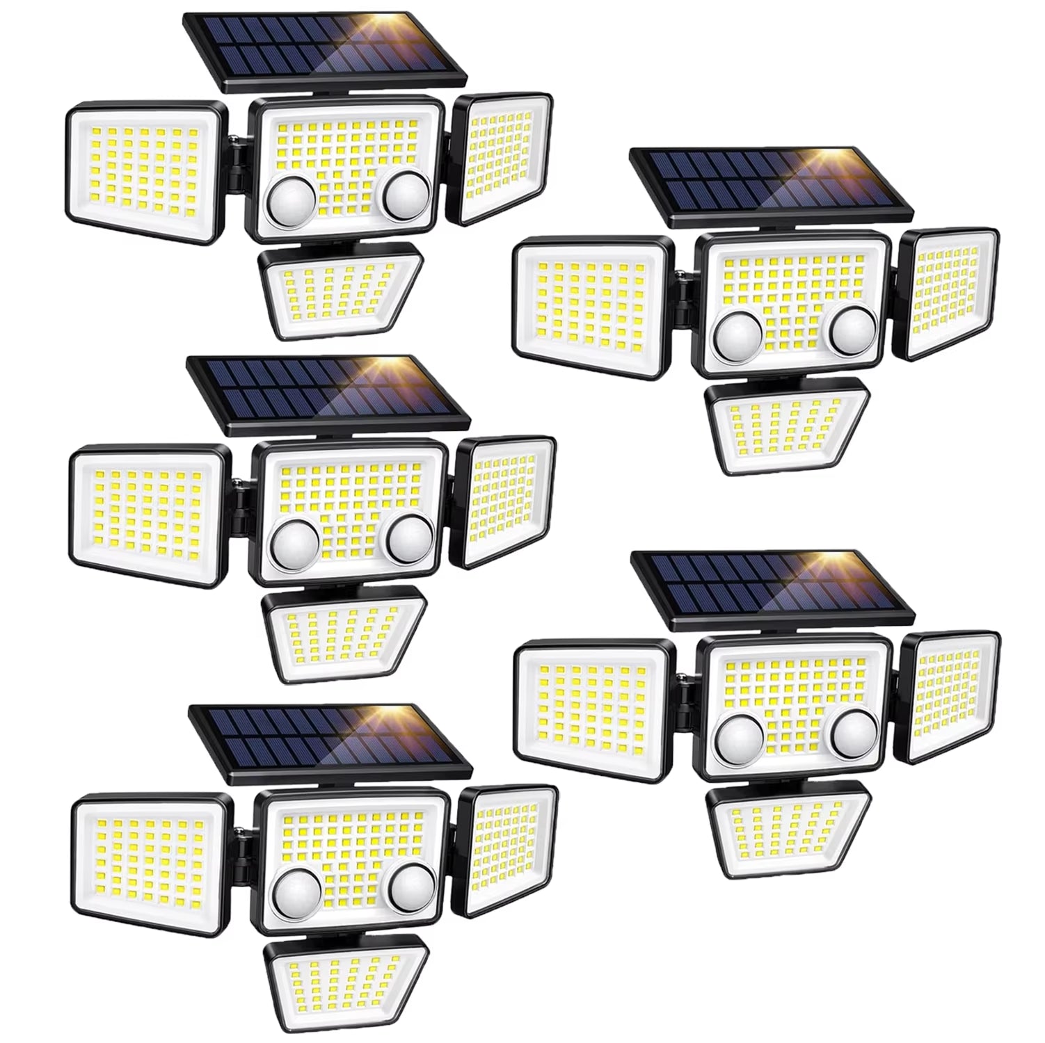 Solar Outdoor Lights - 3000LM 188 LED Motion Sensor Lights Solar Flood Security Lights for Backyard Yard Patio