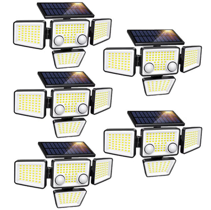 Solar Outdoor Lights - 3000LM 188 LED Motion Sensor Lights Solar Flood Security Lights for Backyard Yard Patio