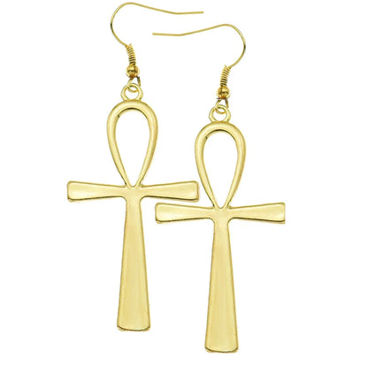 Vintage Egyptian Life Big Ankh Cross Pendant Long Chain Choker Necklace Jewelry Fashion Unisex Accessories Dropshipping