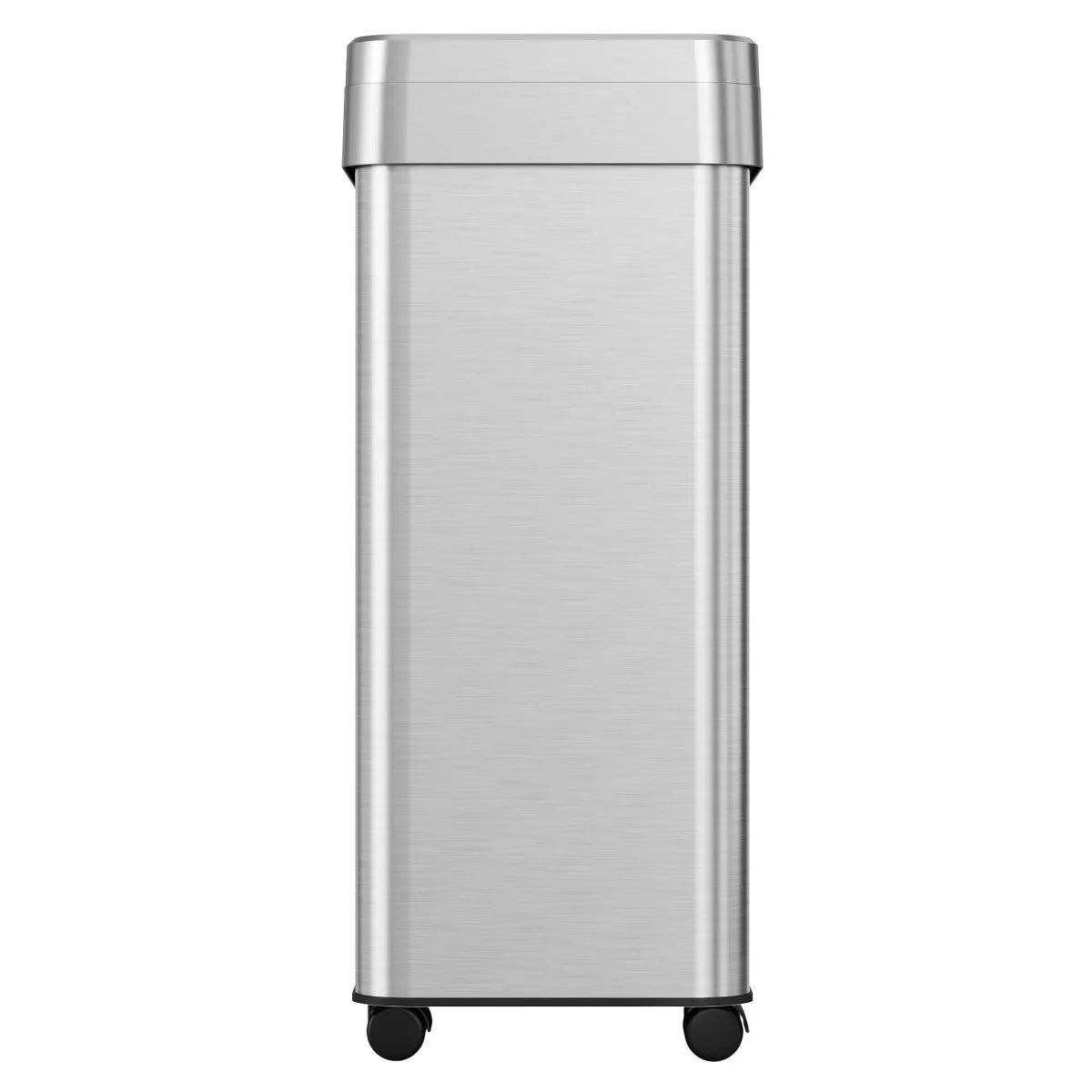 Rectangular Trash Can with Mobility Features and Dual Odor Control Filters