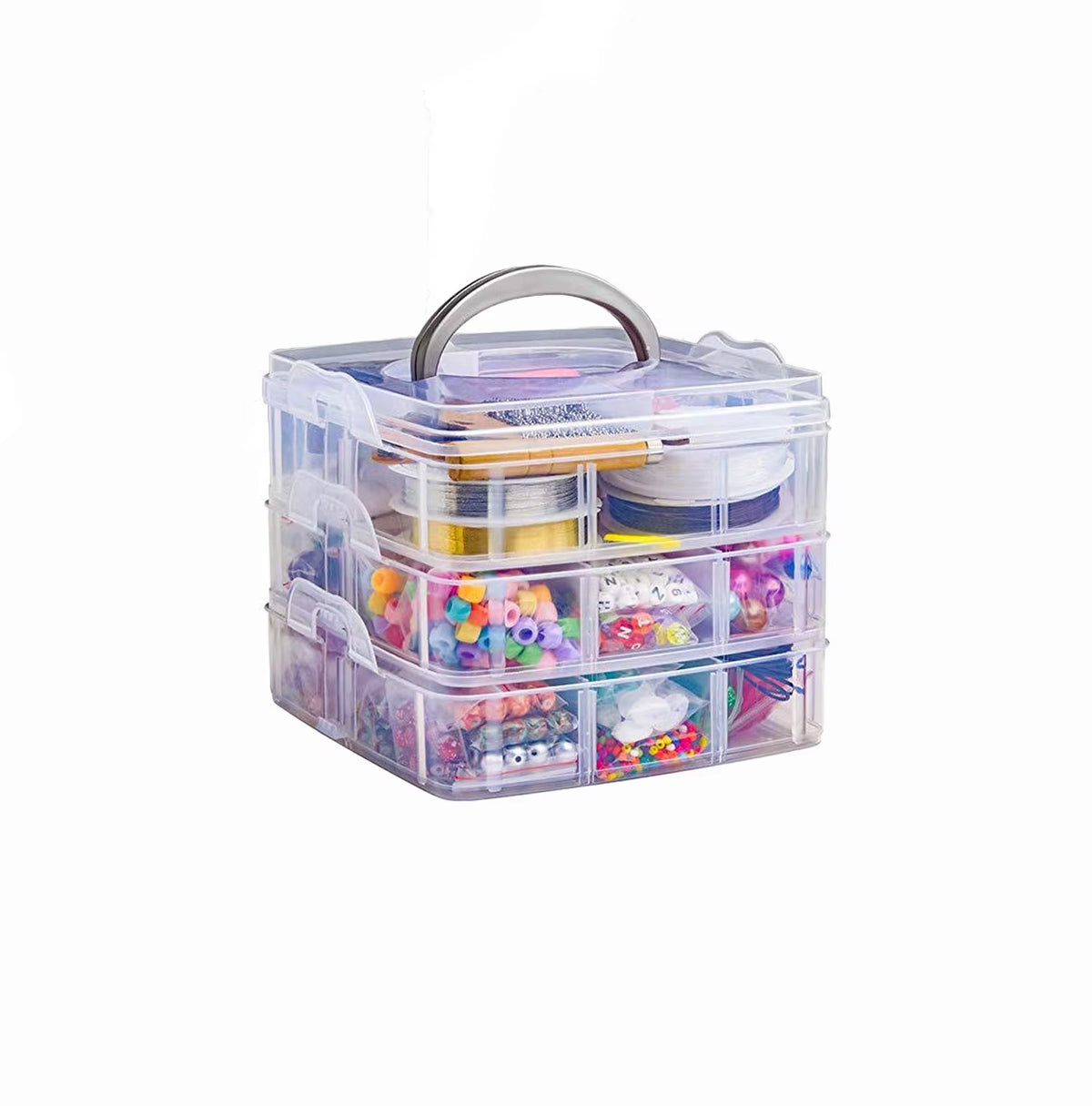 Deluxe 2456-Piece DIY Bead Jewelry Making Kit - Comprehensive Beads, Findings, and Accessories for Crafting Unique Bracelets and Necklaces