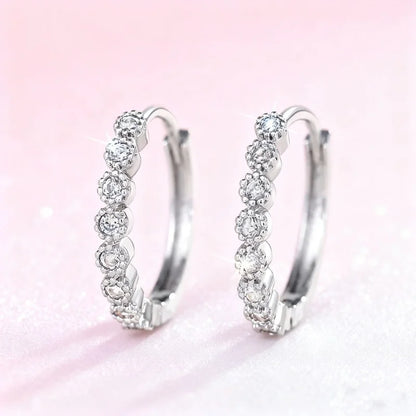 Elegant Compact Zircon Earrings - Versatile Tiny Jewelry for Casual and Formal Attire