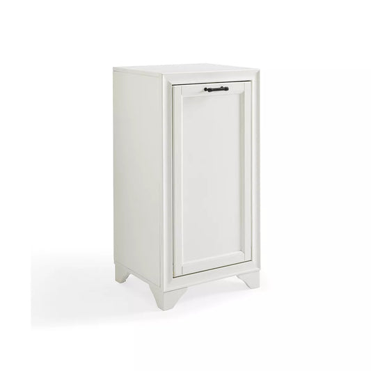 White Linen Hamper Decorative Wall Cabinet