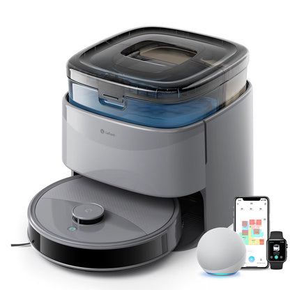 M3 Max Robot Vacuum, Robot Vacuum and Mop, 20000Pa Suction, Anti-Tangle Brushes, Dual Spinning Mop, Auto Mop Washing