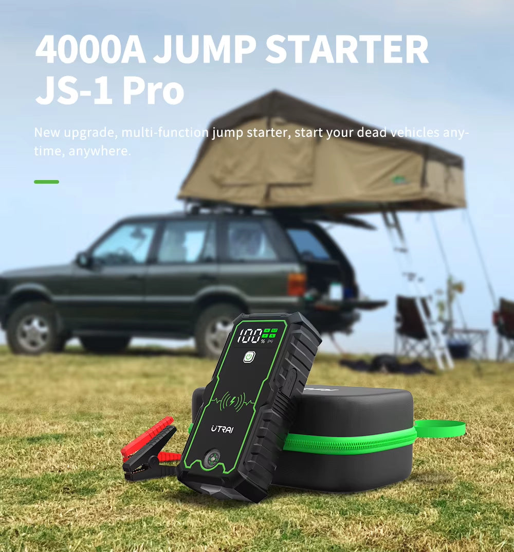 Power Bank 4000A Jump Starter Portable Charger Car Booster 12V Auto Starting Device Emergency Car Battery Starter