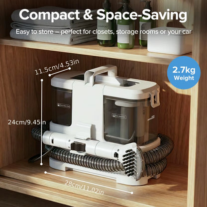 Lubluelu V2 Portable 3-in-1 Carpet and Upholstery Spot Cleaner with Powerful 12Kpa Suction for Home, Sofa, Carpet, and Car Seats
