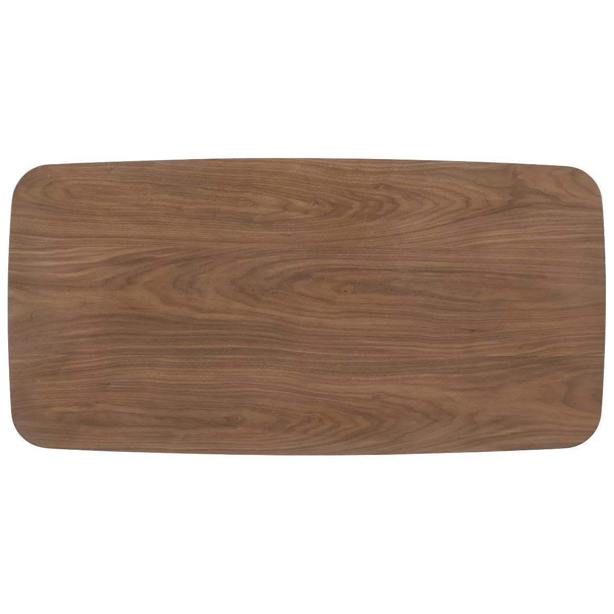 3Pc Radley Wood Coffee Table Set Walnut - Modern Living Room , Beveled Edge Design
