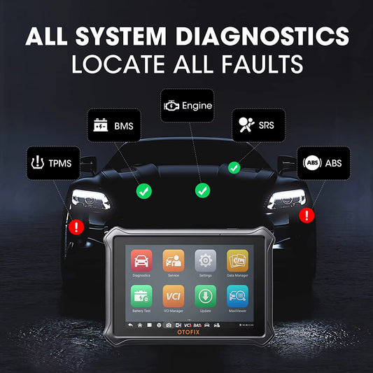 OTOFIX D1Lite Bluetooth OBD2 Diagnostic Tool - Bi-Directional Automotive Scanner with 2 Years of Free Updates and Active Testing Features