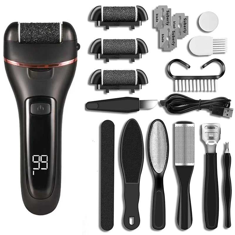 Electric Foot File for Professional Pedicure and Heel Care