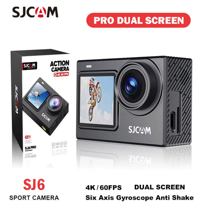 SJ6 Pro 4K Dual Screen Action Camera Waterproof Touch Screen Sport Cam Wifi Night Vision 6-Axis Gyro Stabilization