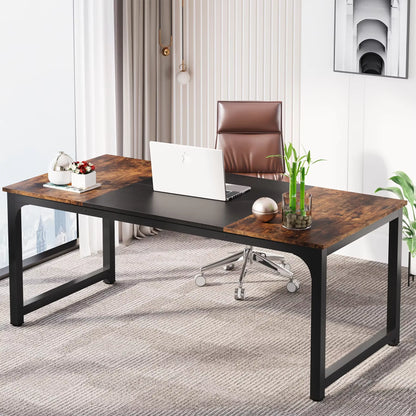 Tribesigns Contemporary Large Office Computer Desk - Versatile Workstation for Home and Study