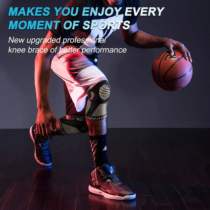 Copper Knee Brace Knee Support with Patella Gel Pad &Side Stabilizers for Knee Pain Sport Arthritis ACL Joint Pain Relief