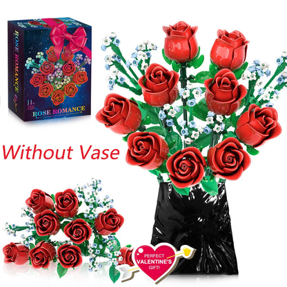 1009PCS Sunflower Building Blocks Flower Bouquet Vase Model Bricks Set Idea Home Decoration Kids Educational Toys Holiday Gifts
