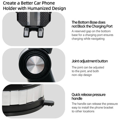 360-Degree Rotating Universal Cell Phone Holder for Windscreen, Dashboard, and Car Trunk Mounting