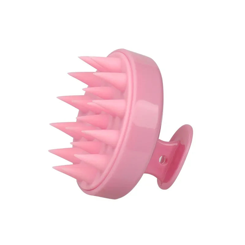 Long Handle Silicone Shampoo Brush for Scalp Massage and Hair Washing