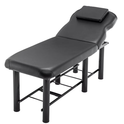 LZBEITEM Professioanl Massage Table, Backrest Adjustable, Removable Headrest, Bottom Shelf Storage, Memory Foam Layer Salon Bed
