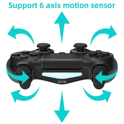 DATA FORG Bluetooth-Compatible Game Controller for Ps4/Slim/Pro Wireless Gamepad for PC Dual Vibration Joystick for Ios/Android