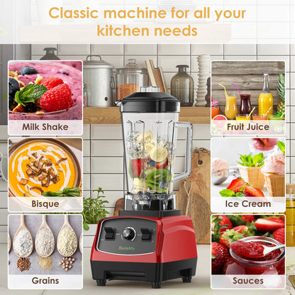 Commercial Grade 3HP 2200W BPA-Free Heavy Duty Blender Mixer Juicer for Smoothies and Food Processing