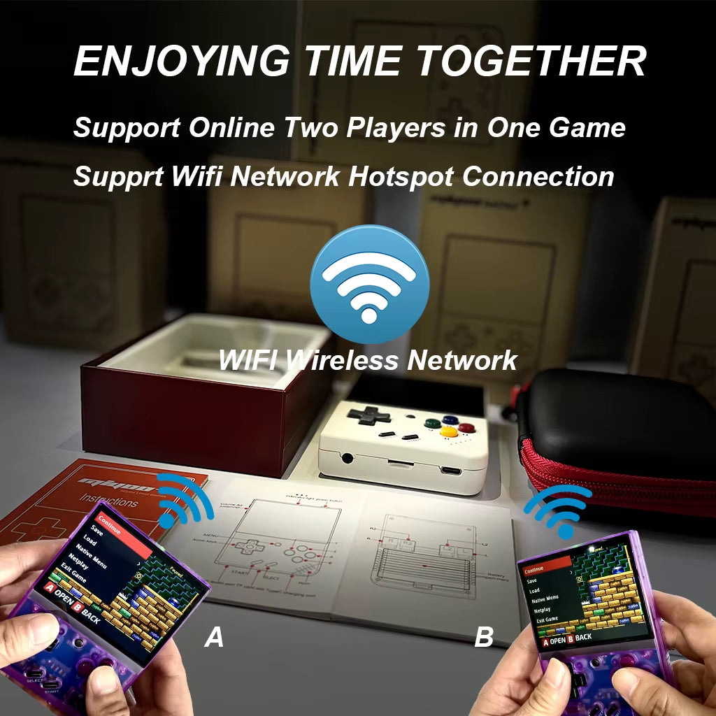 Miyoo Mini plus Retro Handheld Console, 3.5'' IPS Screen, Linux Open Source Gaming Device