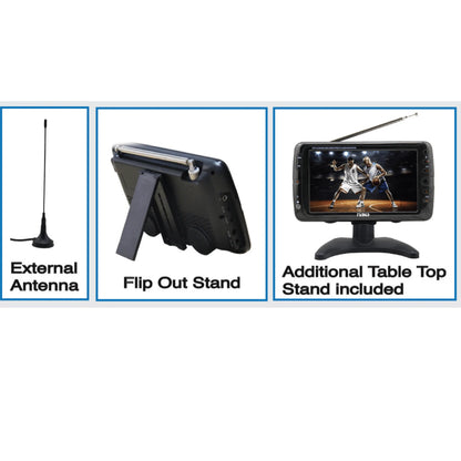 Naxa 7" Portable 12 Volt TV & Digital Multimedia Player (NT-70)