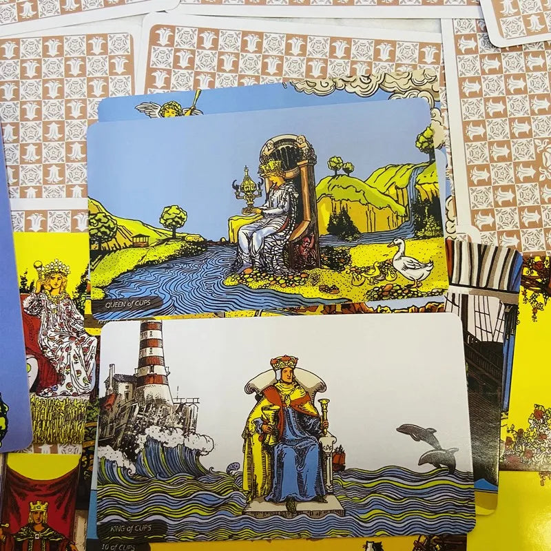 10.3*6Cm RWS Panorama Tarot Cards a 78 Pcs Cards Deck When Wide Angle Lens Show You New Perspective of RWS