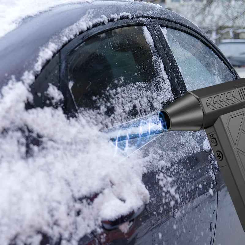 High-Speed 130,000 RPM Electric Turbo Fan - Powerful Compressed Air Blower for Computer Keyboards and Automotive Cleaning