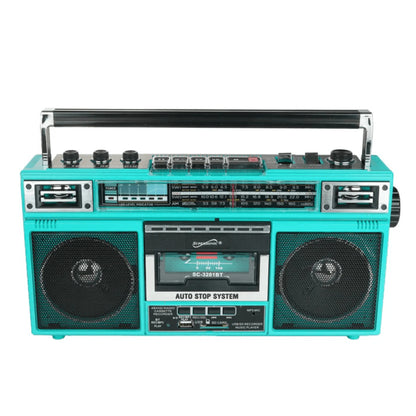 Supersonic 4 Band Bluetooth Radio & Cassette Player + Cassette to Mp3 Converter