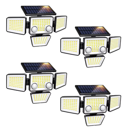 Solar Outdoor Lights - 3000LM 188 LED Motion Sensor Lights Solar Flood Security Lights for Backyard Yard Patio