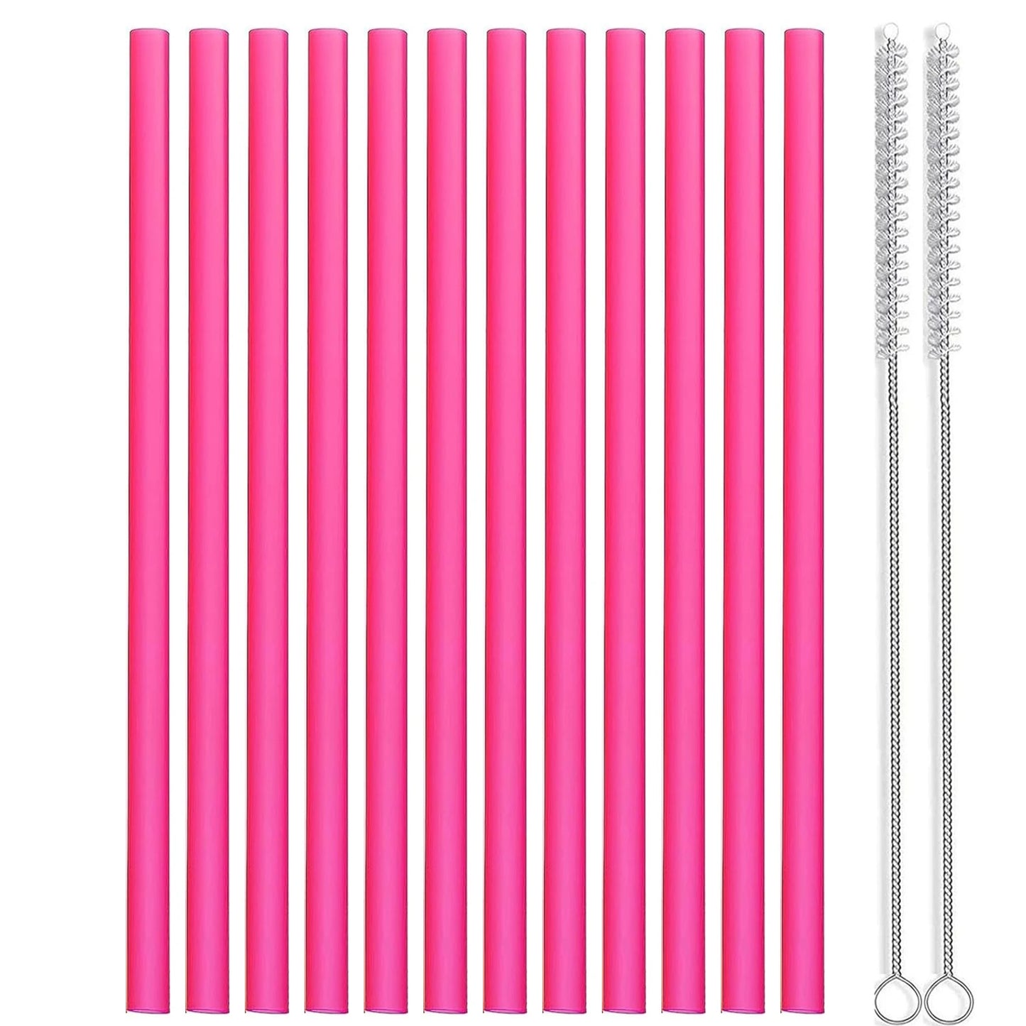 Set of 12 Long Color Replacement Straws for 40 Oz and 30 Oz Tumblers