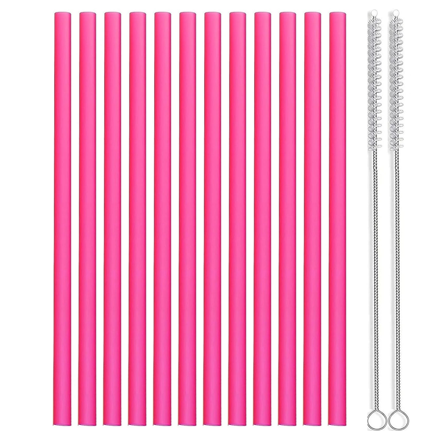 Set of 12 Long Color Replacement Straws for 40 Oz and 30 Oz Tumblers