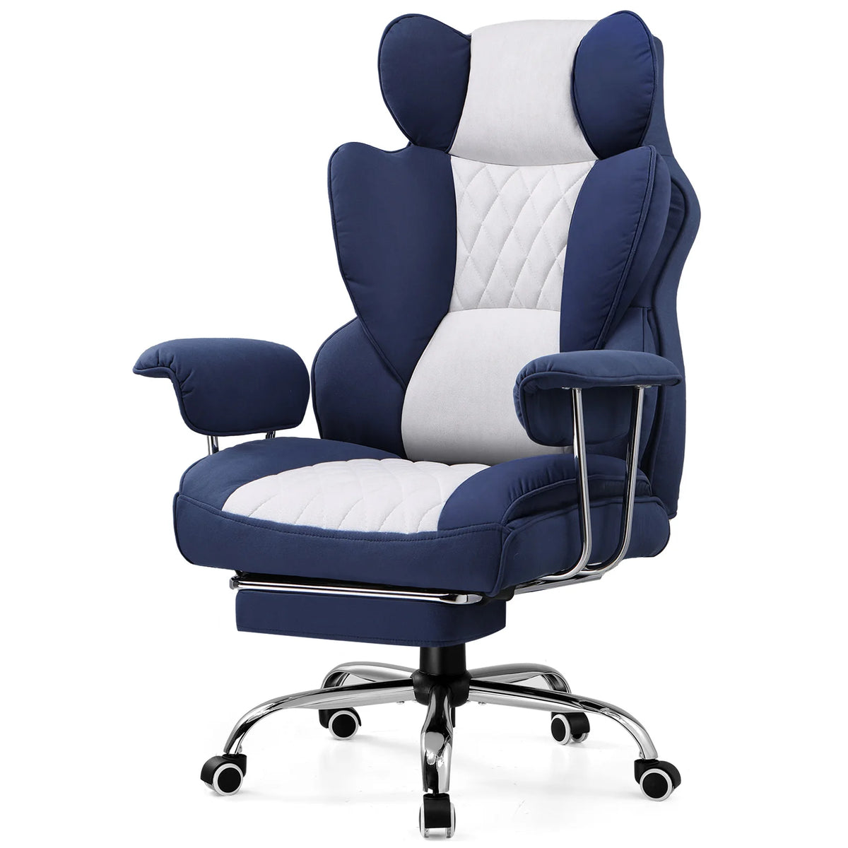 Ergonomic Big and Tall Gaming Chair with Pocket Spring Lumbar Support and Footrest