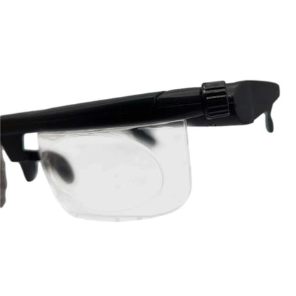 Dial Adjustable Glasses Variable Focus for Reading Distance Vision Eyeglasses US